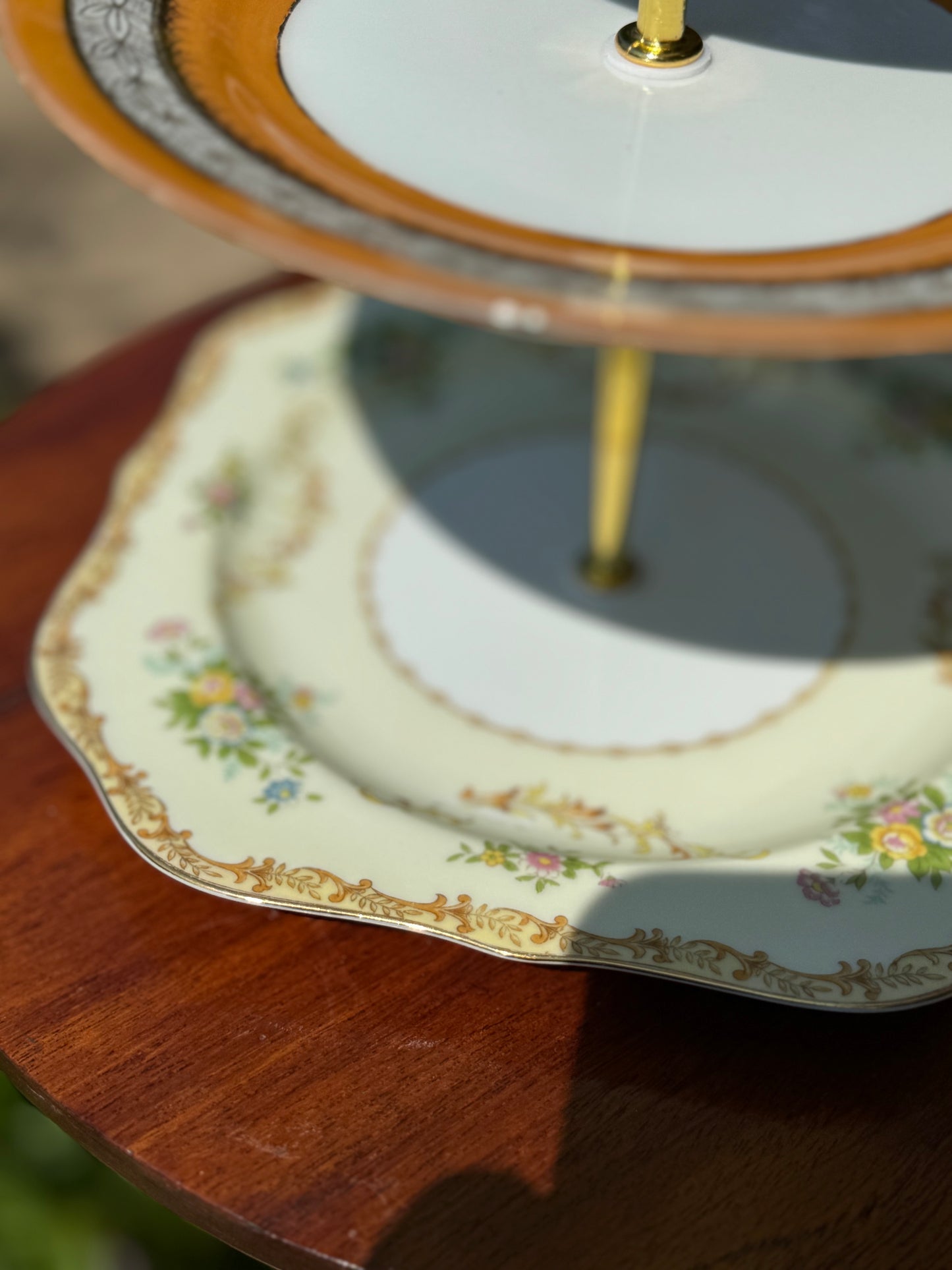 Tiered Tray Vintage China