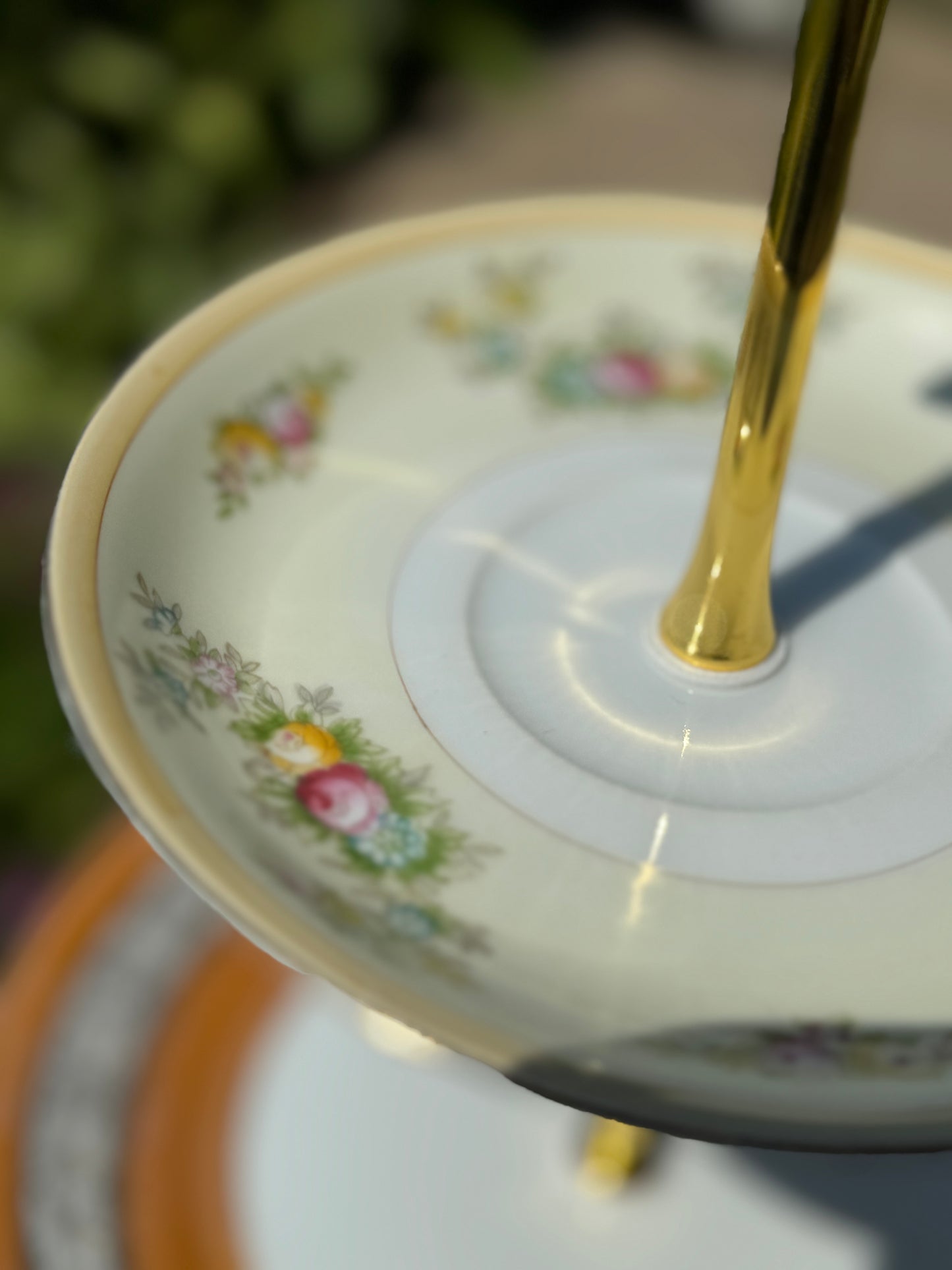 Tiered Tray Vintage China