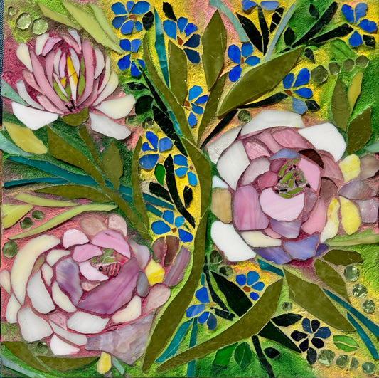 Floral in stained glass