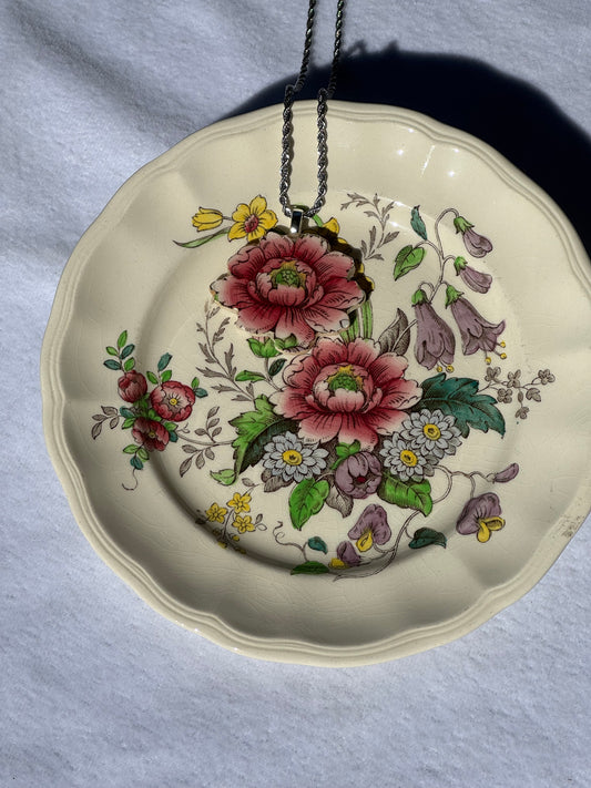 FLOWER cutout from vintage china