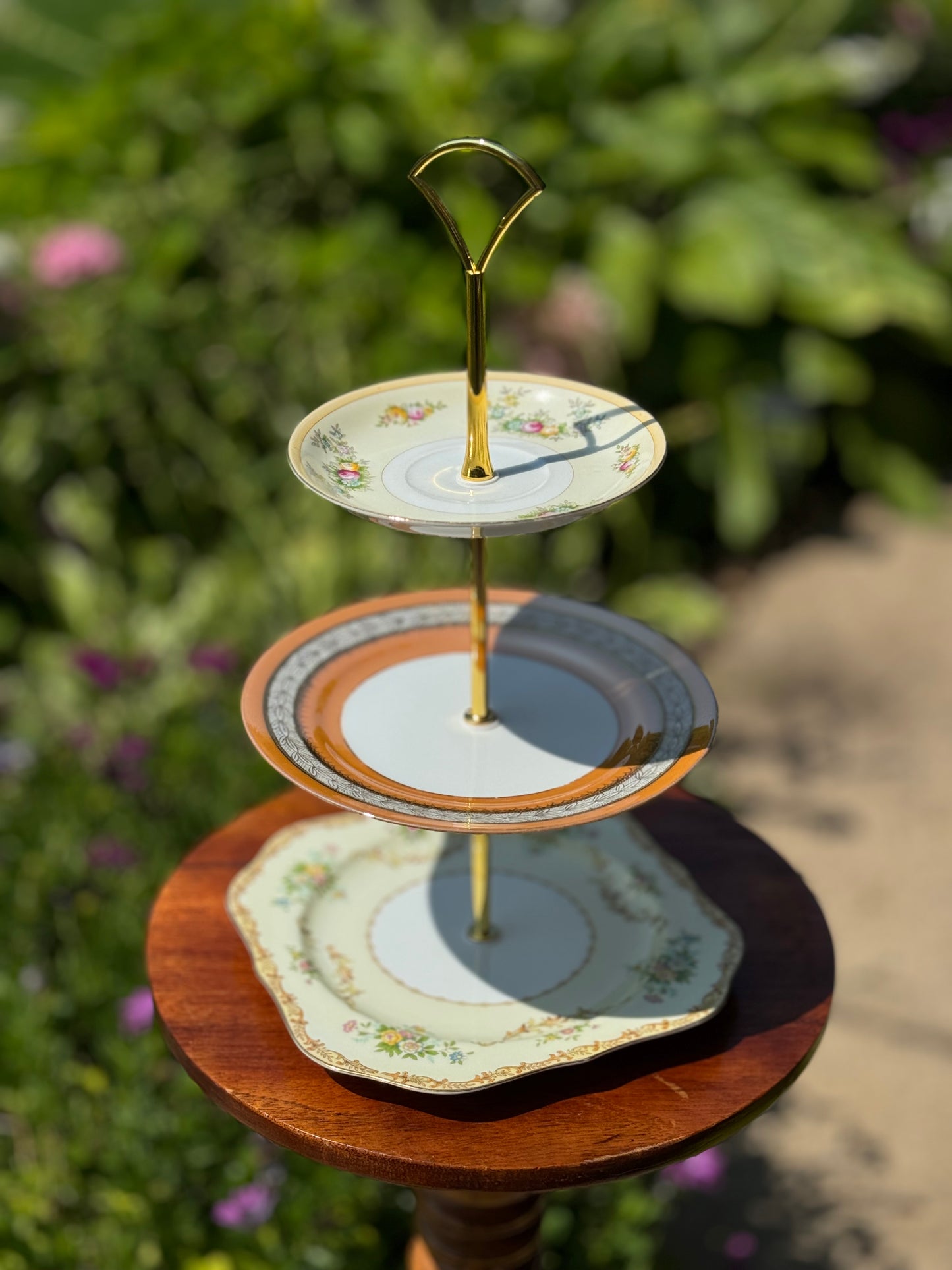 Tiered Tray Vintage China