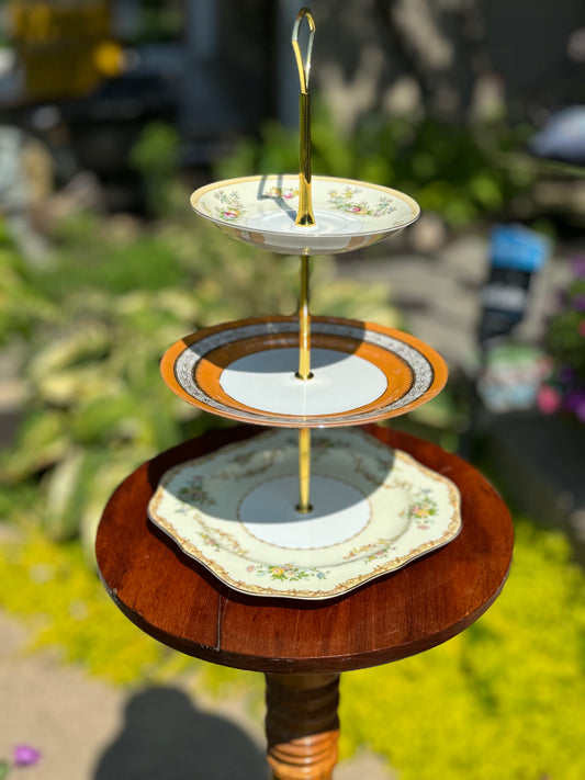 Tiered Tray Vintage China